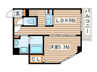 クラッセ北大前の物件間取画像